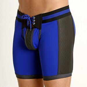 CBS098 Cell Block 13 Gridiron Neoprene Panel Short Blue Discontinued